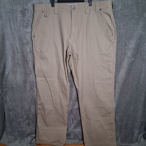 NWOT Duluth Trading Duluthflex Fire Hose Relaxed Fit Carpenter Pants 42x34 Cream